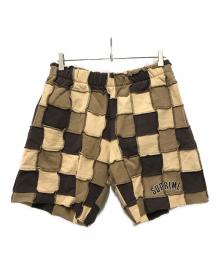 SUPREME（シュプリーム）の古着「REVERSE PATCHWORK SWEATSHORT」｜ブラウン