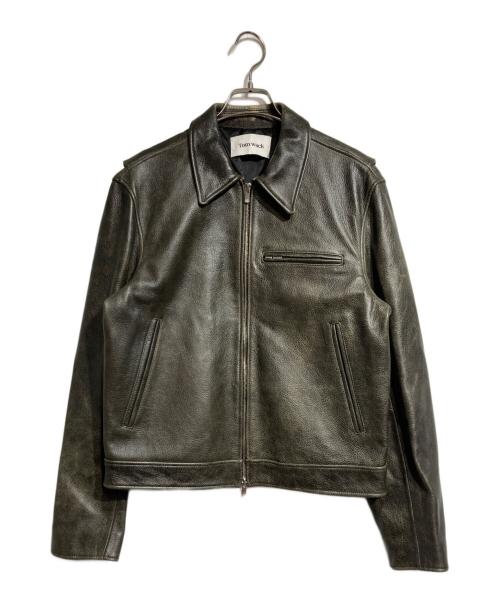 TONY WACK（トニーワック）TONY WACK (トニーワック) LEATHER CHEST ZIP JACKET/レザーチェストジップジャケット ブラウン サイズ:Mの古着・服飾アイテム