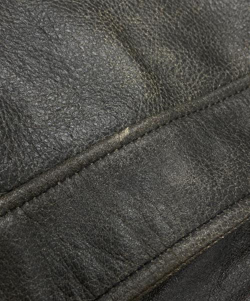 TONY WACK（トニーワック）TONY WACK (トニーワック) LEATHER CHEST ZIP JACKET/レザーチェストジップジャケット ブラウン サイズ:Mの古着・服飾アイテム