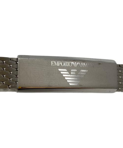 EMPORIO ARMANI（エンポリオ アルマーニ）EMPORIO ARMANI (エンポリオ アルマーニ) ブレスレット シルバー×ブラックの古着・服飾アイテム