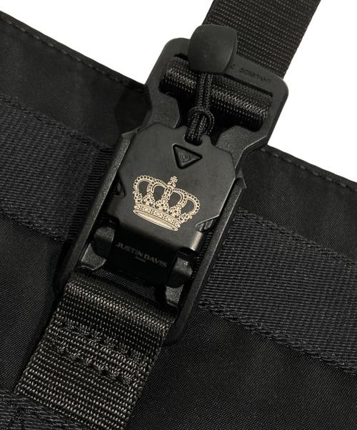 JUSTIN DAVIS（ジャスティンデイビス）JUSTIN DAVIS (ジャスティンデイビス) ATTRACT ナイロントートバッグ/アトラクト ブラック サイズ:Lの古着・服飾アイテム