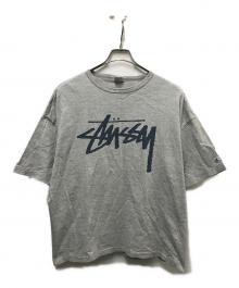 Champion×stussy（チャンピオン×ステューシー）の古着「コラボTシャツ」｜グレー