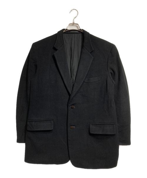 Yohji Yamamoto pour homme（ヨウジヤマモト プールオム）Yohji Yamamoto pour homme (ヨウジヤマモト プールオム) カシミヤ2Bジャケット / Cashmere 2-Button Jacket ブラック サイズ:３の古着・服飾アイテム