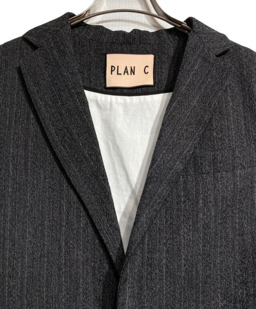 PLAN C（プランシー）PLAN C (プランシー) ウエストリボンテーラードジャケット/Tailored jacket グレー サイズ:36の古着・服飾アイテム