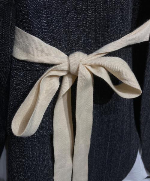 PLAN C（プランシー）PLAN C (プランシー) ウエストリボンテーラードジャケット/Tailored jacket グレー サイズ:36の古着・服飾アイテム