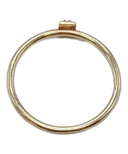 SIENA ROSE（シエナロゼ）SIENA ROSE (シエナロゼ) ブラックダイヤスクエアリング/Black Diamond Square Ring ゴールド サイズ:下記参照の古着・服飾アイテム