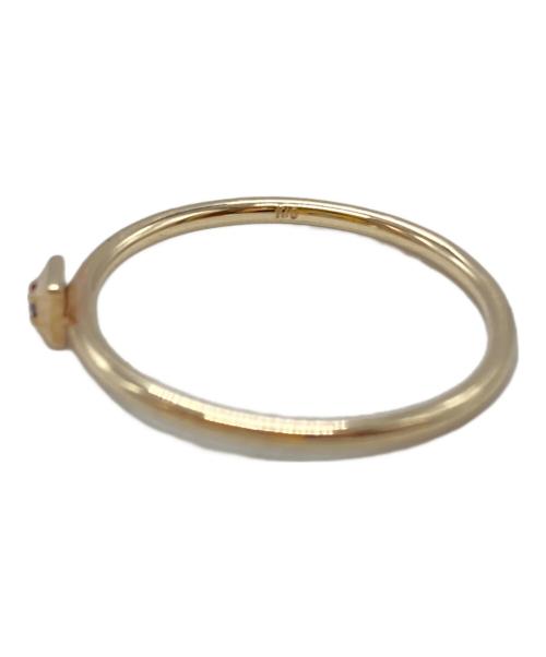 SIENA ROSE（シエナロゼ）SIENA ROSE (シエナロゼ) ブラックダイヤスクエアリング/Black Diamond Square Ring ゴールド サイズ:下記参照の古着・服飾アイテム