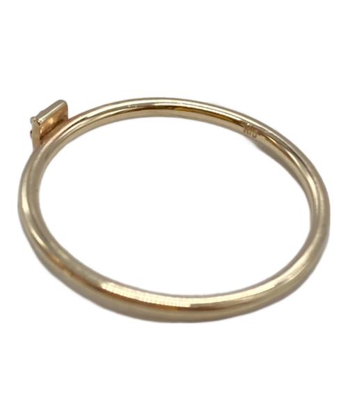 SIENA ROSE（シエナロゼ）SIENA ROSE (シエナロゼ) ブラックダイヤスクエアリング/Black Diamond Square Ring ゴールド サイズ:下記参照の古着・服飾アイテム