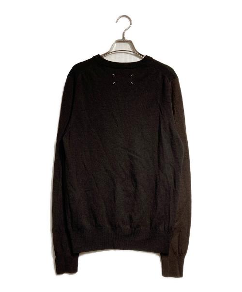 Maison Margiela（メゾンマルジェラ）Maison Margiela (メゾンマルジェラ) Vネックニット/V-neck knit ブラウン サイズ:Mの古着・服飾アイテム