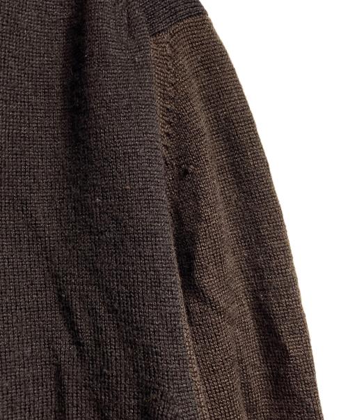 Maison Margiela（メゾンマルジェラ）Maison Margiela (メゾンマルジェラ) Vネックニット/V-neck knit ブラウン サイズ:Mの古着・服飾アイテム