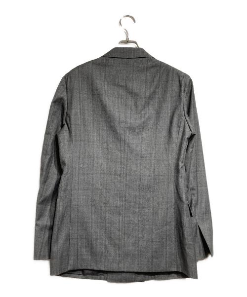 ESTNATION（エストネーション）ESTNATION (エストネーション) LORO PIANA (ロロピアーナ) グレンチェックダブルテーラードジャケット/Glen check double-breasted tailored jacket グレー サイズ:46の古着・服飾アイテム