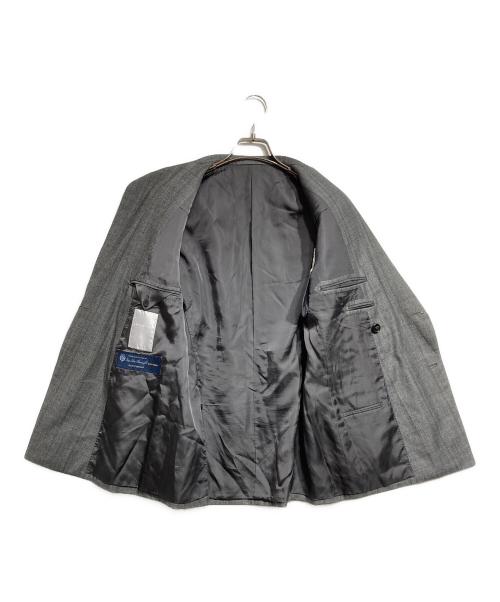 ESTNATION（エストネーション）ESTNATION (エストネーション) LORO PIANA (ロロピアーナ) グレンチェックダブルテーラードジャケット/Glen check double-breasted tailored jacket グレー サイズ:46の古着・服飾アイテム