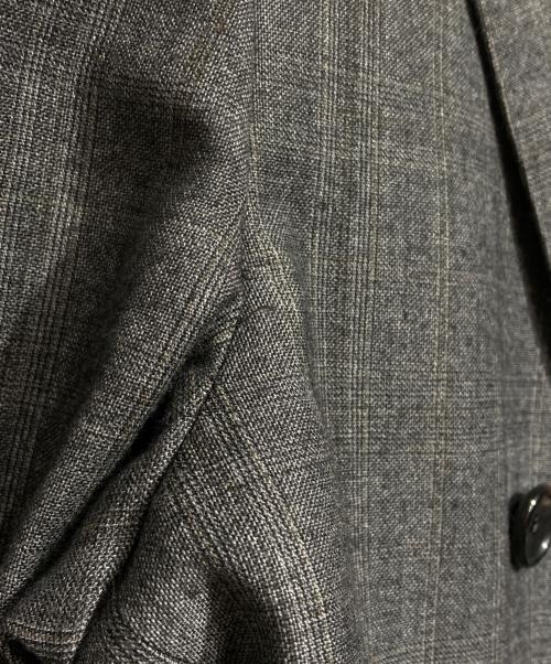 ESTNATION（エストネーション）ESTNATION (エストネーション) LORO PIANA (ロロピアーナ) グレンチェックダブルテーラードジャケット/Glen check double-breasted tailored jacket グレー サイズ:46の古着・服飾アイテム