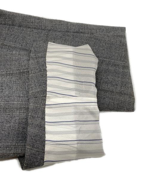 ESTNATION（エストネーション）ESTNATION (エストネーション) LORO PIANA (ロロピアーナ) グレンチェックダブルテーラードジャケット/Glen check double-breasted tailored jacket グレー サイズ:46の古着・服飾アイテム