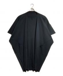 me ISSEY MIYAKE（ミーイッセイ ミヤケ）の古着「プリーツポンチョワンピース/Pleated Poncho Dress」｜ブラック