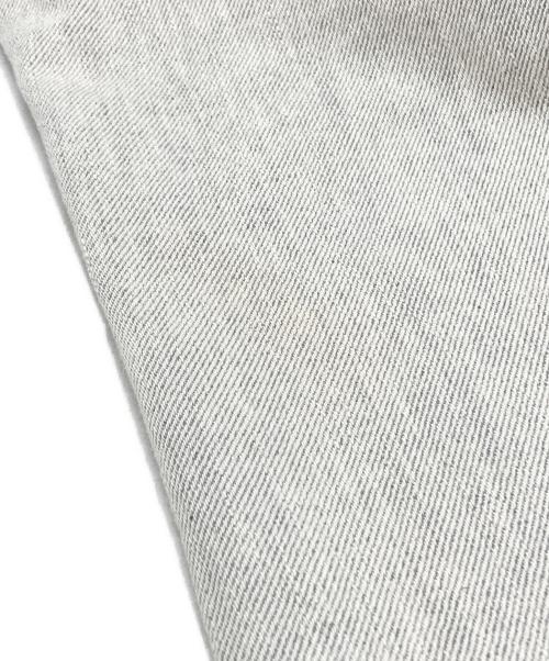 soduk（スドーク）soduk (スドーク) レザーパッチ ワイド テーパード パンツ/Leather patch wide tapered pants グレー サイズ:Mの古着・服飾アイテム