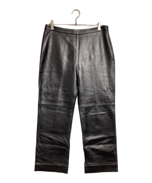 LOEWE（ロエベ）LOEWE (ロエベ) ラムレザーパンツ/Lambskin leather pants  ブラック サイズ:44の古着・服飾アイテム