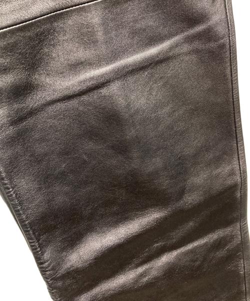 LOEWE（ロエベ）LOEWE (ロエベ) ラムレザーパンツ/Lambskin leather pants  ブラック サイズ:44の古着・服飾アイテム