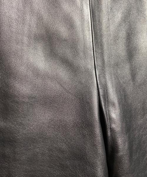 LOEWE（ロエベ）LOEWE (ロエベ) ラムレザーパンツ/Lambskin leather pants  ブラック サイズ:44の古着・服飾アイテム