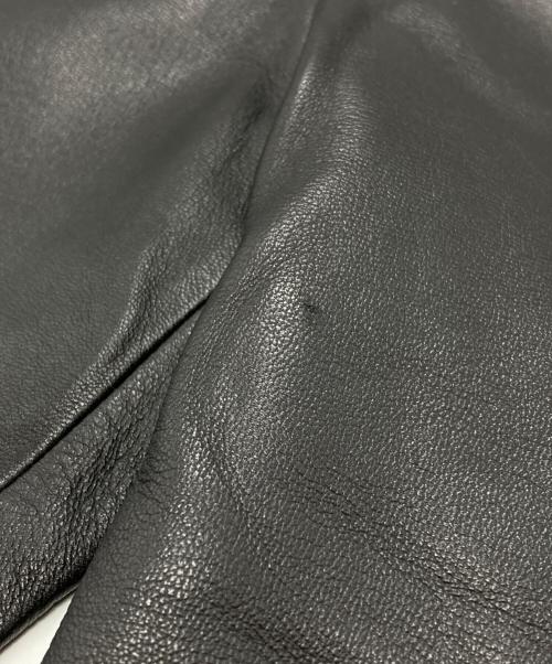 LOEWE（ロエベ）LOEWE (ロエベ) ラムレザーパンツ/Lambskin leather pants  ブラック サイズ:44の古着・服飾アイテム