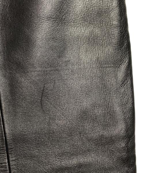 LOEWE（ロエベ）LOEWE (ロエベ) ラムレザーパンツ/Lambskin leather pants  ブラック サイズ:44の古着・服飾アイテム