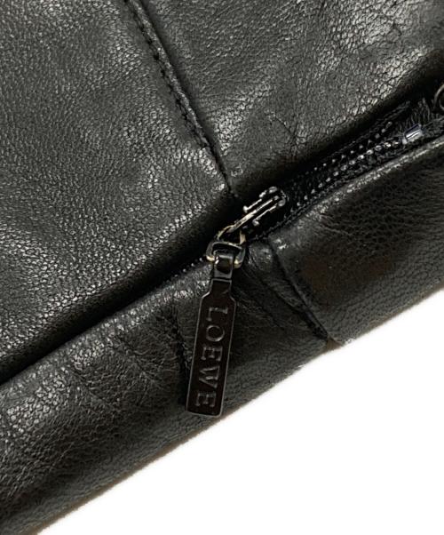 LOEWE（ロエベ）LOEWE (ロエベ) ラムレザーパンツ/Lambskin leather pants  ブラック サイズ:44の古着・服飾アイテム