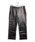 LOEWE（ロエベ）の古着「ラムレザーパンツ/Lambskin leather pants 」｜ブラック