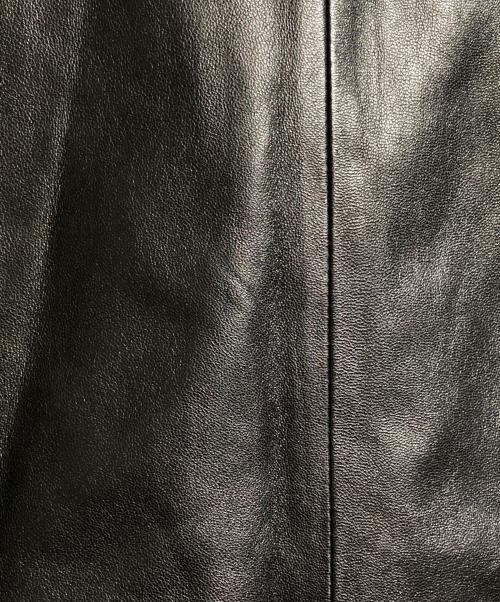 BURBERRY LONDON（バーバリーロンドン）BURBERRY LONDON (バーバリーロンドン) ラムレザージャケット/Lamb Leather Jacket ブラック サイズ:13の古着・服飾アイテム