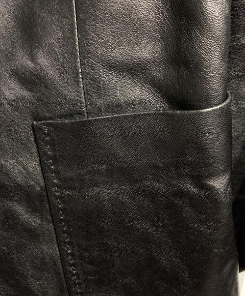 BURBERRY LONDON（バーバリーロンドン）BURBERRY LONDON (バーバリーロンドン) ラムレザージャケット/Lamb Leather Jacket ブラック サイズ:13の古着・服飾アイテム