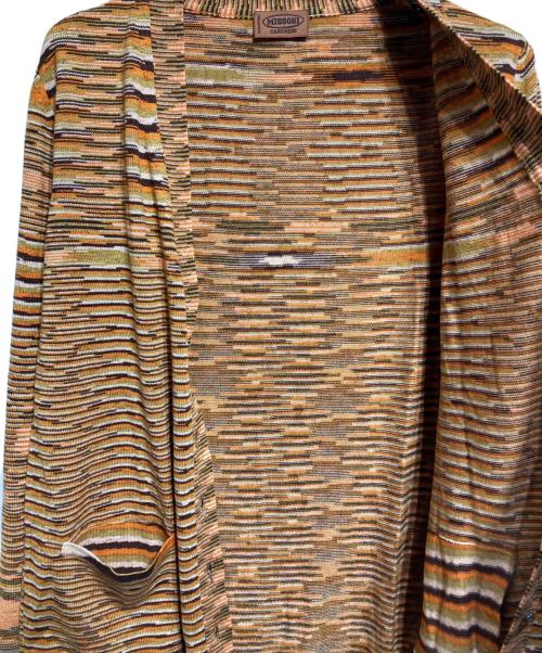 missoni（ミッソーニ）missoni (ミッソーニ) カシミヤシルクカーディガン/Cashmere-silk cardigan オレンジ サイズ:44の古着・服飾アイテム