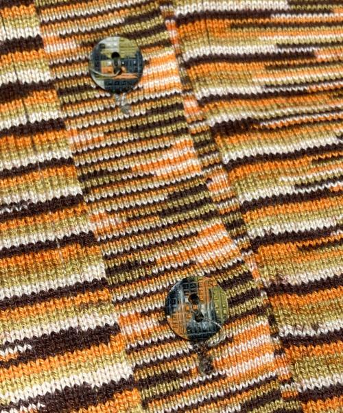 missoni（ミッソーニ）missoni (ミッソーニ) カシミヤシルクカーディガン/Cashmere-silk cardigan オレンジ サイズ:44の古着・服飾アイテム