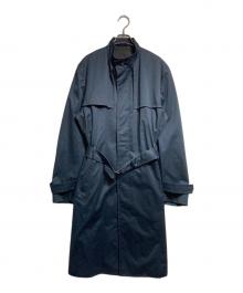 JIL SANDER（ジルサンダー）の古着「スタンドカラーコート/Stand collar coat」｜ネイビー