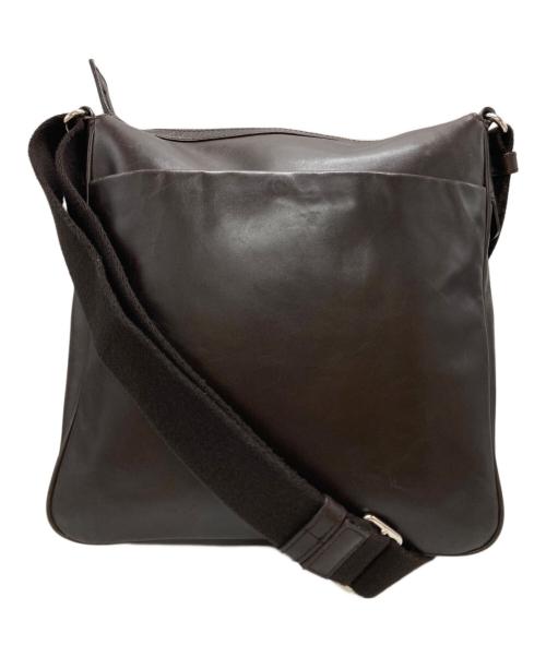 BALLY（バリー）BALLY (バリー) ストライプレザーショルダーバッグ/Striped Leather Shoulder Bag ブラウンの古着・服飾アイテム