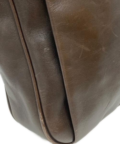 BALLY（バリー）BALLY (バリー) ストライプレザーショルダーバッグ/Striped Leather Shoulder Bag ブラウンの古着・服飾アイテム