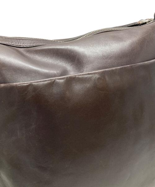 BALLY（バリー）BALLY (バリー) ストライプレザーショルダーバッグ/Striped Leather Shoulder Bag ブラウンの古着・服飾アイテム