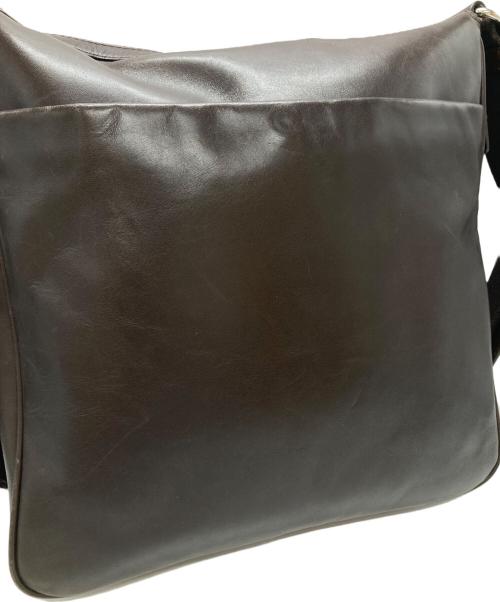 BALLY（バリー）BALLY (バリー) ストライプレザーショルダーバッグ/Striped Leather Shoulder Bag ブラウンの古着・服飾アイテム