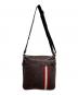 BALLY (バリー) ストライプレザーショルダーバッグ/Striped Leather Shoulder Bag ブラウン：14000円