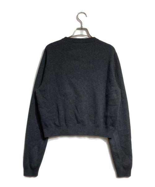 CABAN（キャバン）CABAN (キャバン) コットンカシミヤ クルーネックカーディガン/Cotton Cashmere Crew Neck Cardigan  グレー サイズ:Sの古着・服飾アイテム