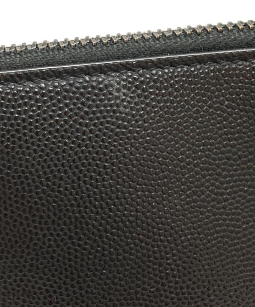 Saint Laurent Paris（サンローランパリ）Saint Laurent Paris (サンローランパリ) キャビアスキンクラッチバッグ/Caviar Leather Clutch Bag ブラックの古着・服飾アイテム