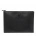Saint Laurent Paris（サンローランパリ）の古着「キャビアスキンクラッチバッグ/Caviar Leather Clutch Bag」｜ブラック