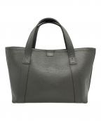 PELLE MORBIDA×JOHNSTONS OF ELGINペッレモルビダ×ジョンストンズオブエルガン）の古着「ハンドバッグ/Handbag」｜グレー
