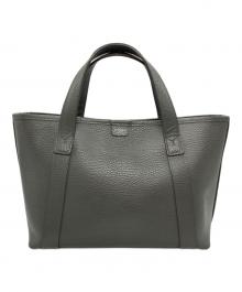 PELLE MORBIDA×JOHNSTONS OF ELGIN（ペッレモルビダ×ジョンストンズオブエルガン）の古着「ハンドバッグ/Handbag」｜グレー