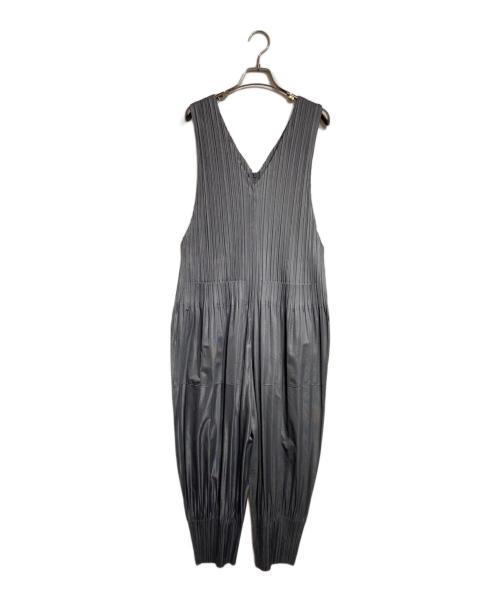 PLEATS PLEASE（プリーツプリーズ）PLEATS PLEASE (プリーツプリーズ) 消しプリーツオールインワン/Pleated all-in-one グレー サイズ:2の古着・服飾アイテム