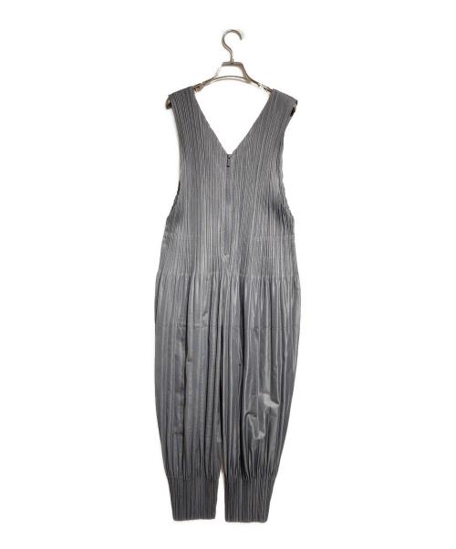 PLEATS PLEASE（プリーツプリーズ）PLEATS PLEASE (プリーツプリーズ) 消しプリーツオールインワン/Pleated all-in-one グレー サイズ:2の古着・服飾アイテム