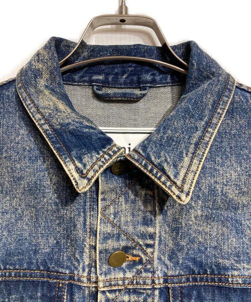AMI Alexandre Mattiussi（アミアレクサンドルマテュッシ）AMI Alexandre Mattiussi (アミアレクサンドルマテュッシ) ウォッシュ加工デニムジャケット/Washed denim jacket  インディゴ サイズ:Ｓの古着・服飾アイテム