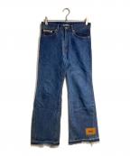doubletダブレット）の古着「UPCYCLE ORIGINAL DENIM PATCHWORK PANTS/アップサイクル オリジナル デニム パッチワーク パンツ」｜インディゴ