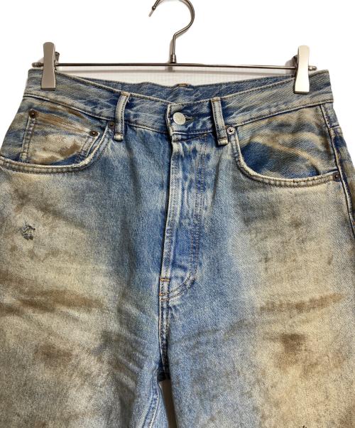Acne studios（アクネ ストゥディオズ）Acne studios (アクネ ストゥディオス) ダメージ加工フレアジーンズ/Flare Jeans/2021M Penicillin ブルー サイズ:W29×L32の古着・服飾アイテム