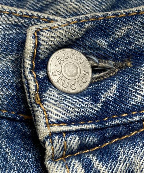 Acne studios（アクネ ストゥディオズ）Acne studios (アクネ ストゥディオス) ダメージ加工フレアジーンズ/Flare Jeans/2021M Penicillin ブルー サイズ:W29×L32の古着・服飾アイテム