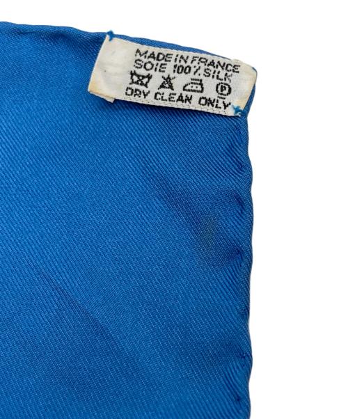 HERMES（エルメス）HERMES (エルメス) カレ90/au dela des cinq mers/5つの海を越えて ブルーの古着・服飾アイテム