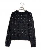Saint Laurent Parisサンローランパリ）の古着「スタッズスウェット/Sweatshirt」｜ブラック